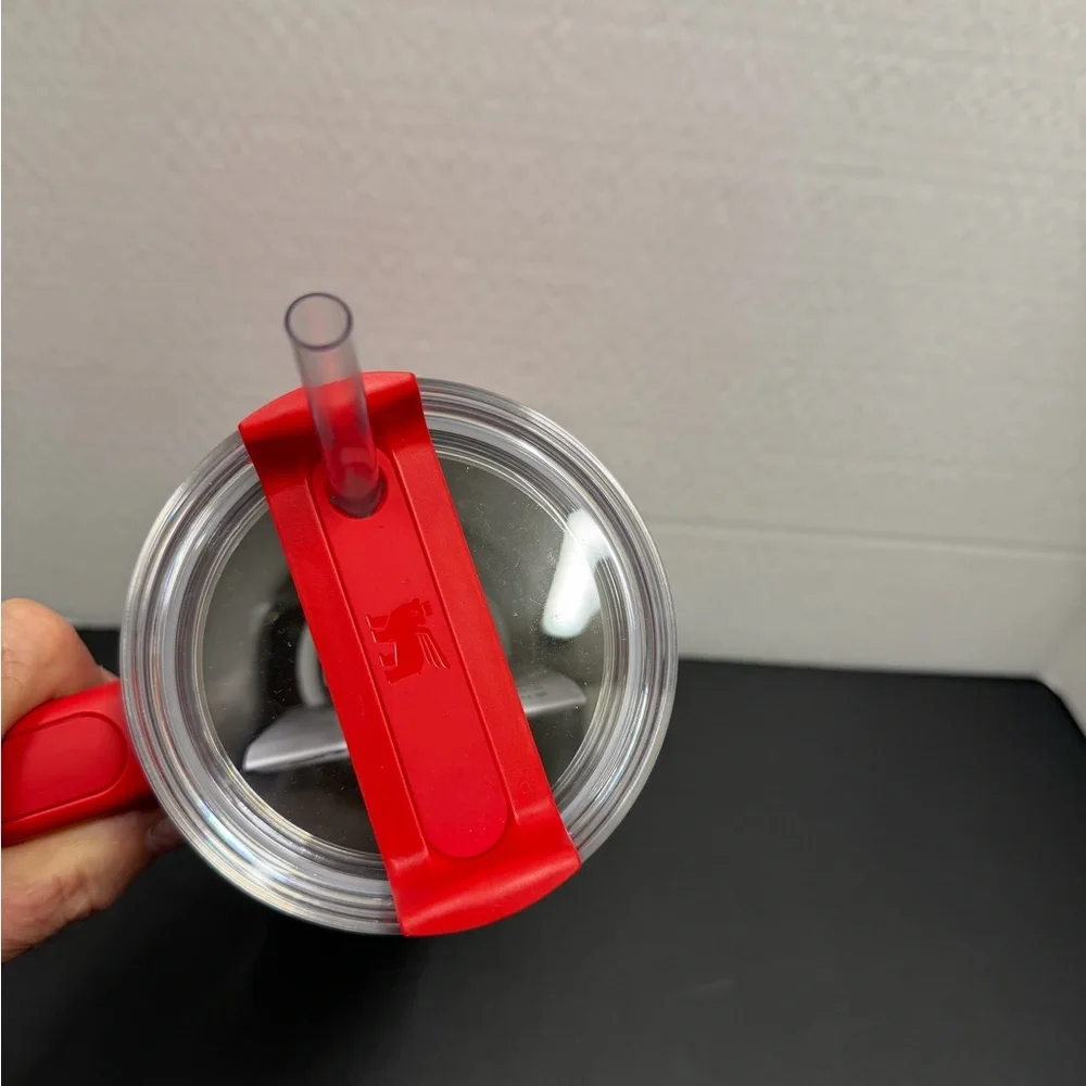 Stanley Red and Pink Heart Quencher Tumbler - Picture 9 of 10